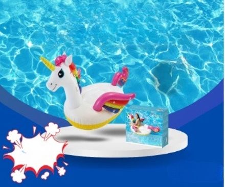 hornflow Mega Unicorn Inflatable (IND*7419) Pool Island Float Inflatable Swimming Safety Tube-picture-37