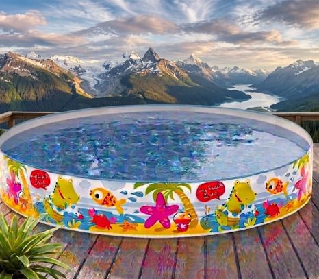 tiny tales 4 Feet Swimming Pool for(IND*353) Kids Non-Air Inflatable Swimming Pool-picture-2