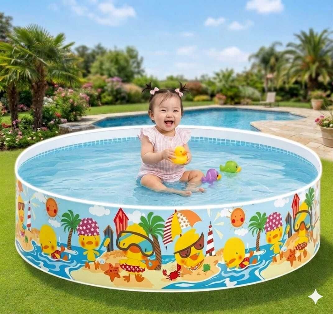 kindertales 5 feet Bath tub, Water Pool for(IND*702) Kids (Multicolor) Inflatable Swimming Pool-picture-11