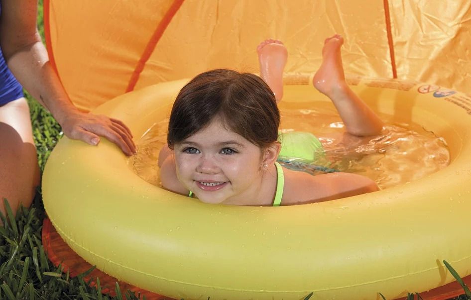 Fold Tent For Swimming Pool 97x97X107CM (Orange) Inflatable Swimming Pool-image-7