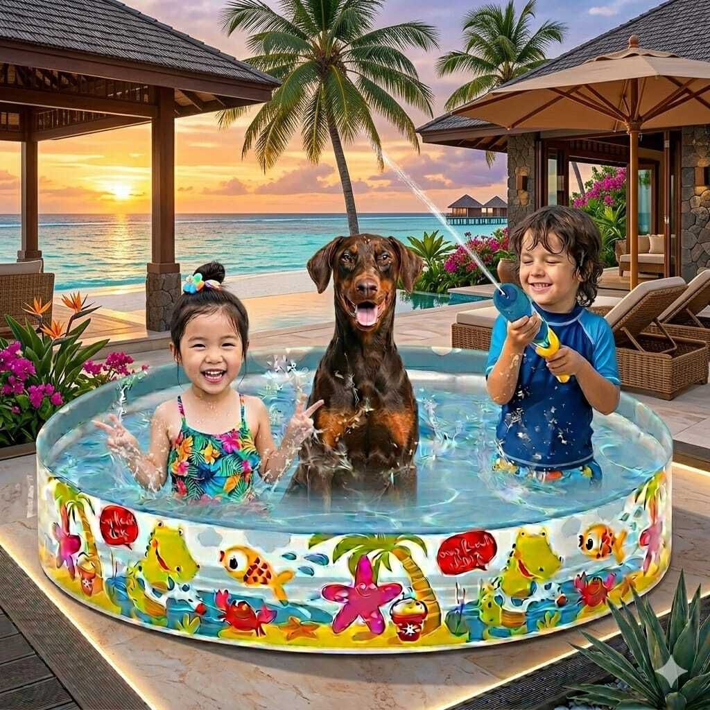 intelligent Pool For Kids - 5 Feet Inflatable(IND*927) Swimming Pool Inflatable Swimming Pool-picture-31