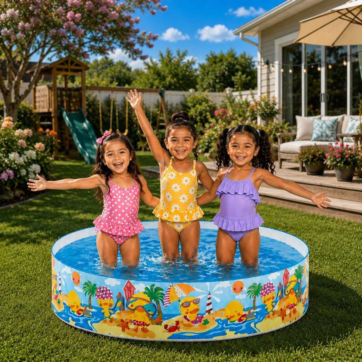 intelligent 5 feet Round Swimming Pool(IND*751) Baby Inflatable Swimming Pool-picture-35