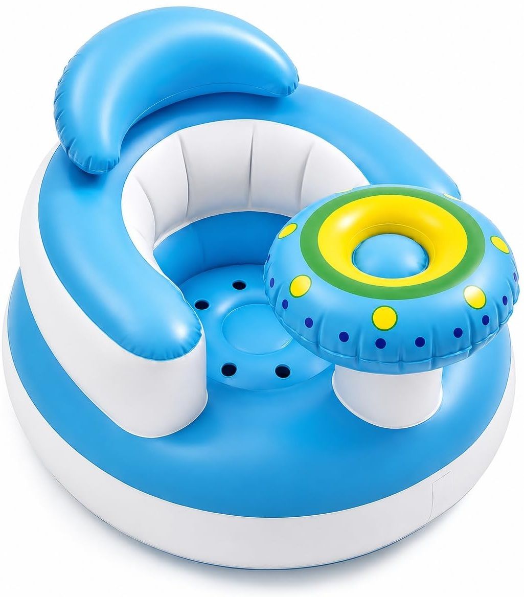 Inflatable Baby Seat for Learning to Sit | Portable Support Chair | Lightweight Inflatable Sofa/ Chair-image-38
