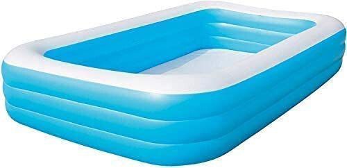 Adults Spa Swimming Bath Tub with Pump 10 Feet Blue (with Electric Pump) Inflatable Swimming Pool