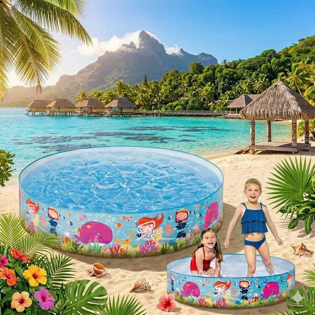 tiny tales Kids Water Swimming Pool Bath Toy Inflatable Swimming Pool-picture-37