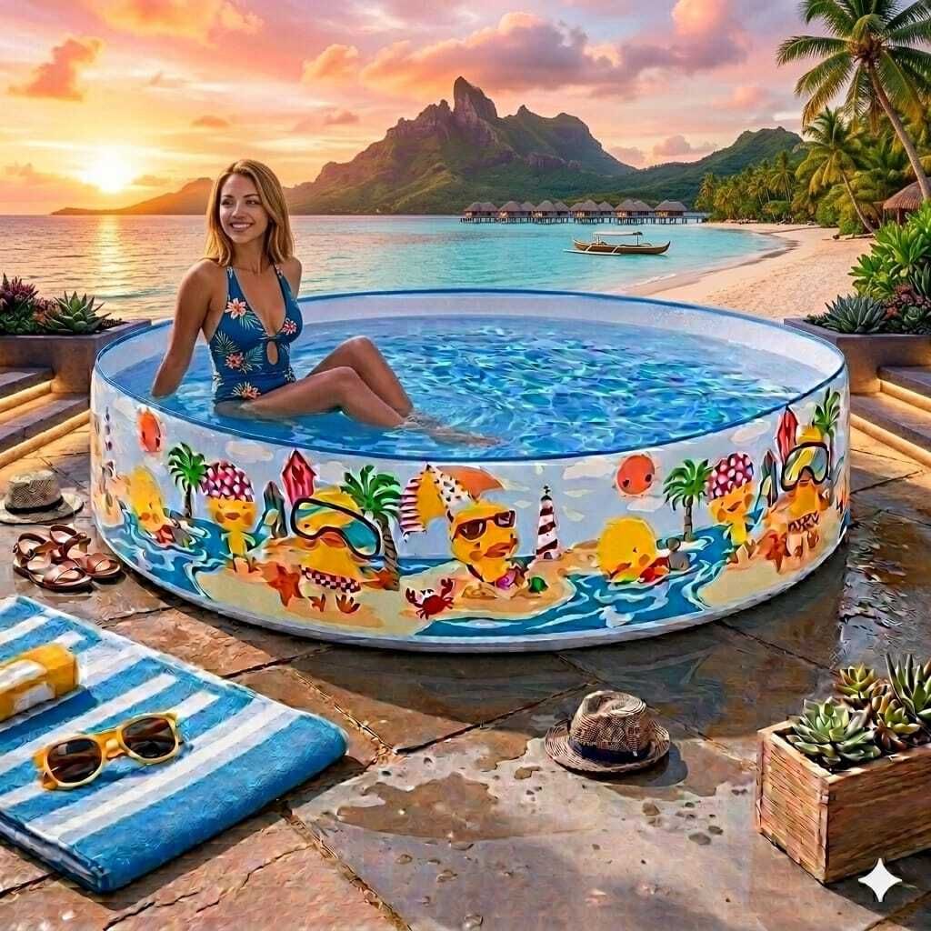 intelligent 5 Feet Kids Water Pool(IND*7124) Swimming Pool Inflatable Swimming Pool-picture-4