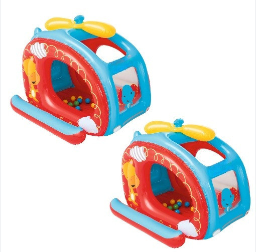tiny tales Helicopter (IND*84) wind castle codeWith Free Pump (Pack of 3) Inflatable Hoppers & Bouncer image 1