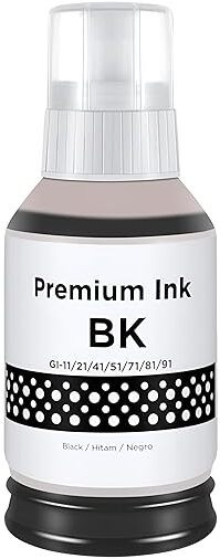 CHIYAD GI-71 Refill Ink Compatible for Canon G1020, G2020, G2021, G2060, G3020 170ML Black Ink Bottle image 1