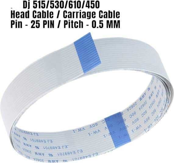 HipponixTech Carriage cable Original for Hp 515/ 510/ 500/ 516/ 530/ 520/610/615/630 White Ink Toner-image-38
