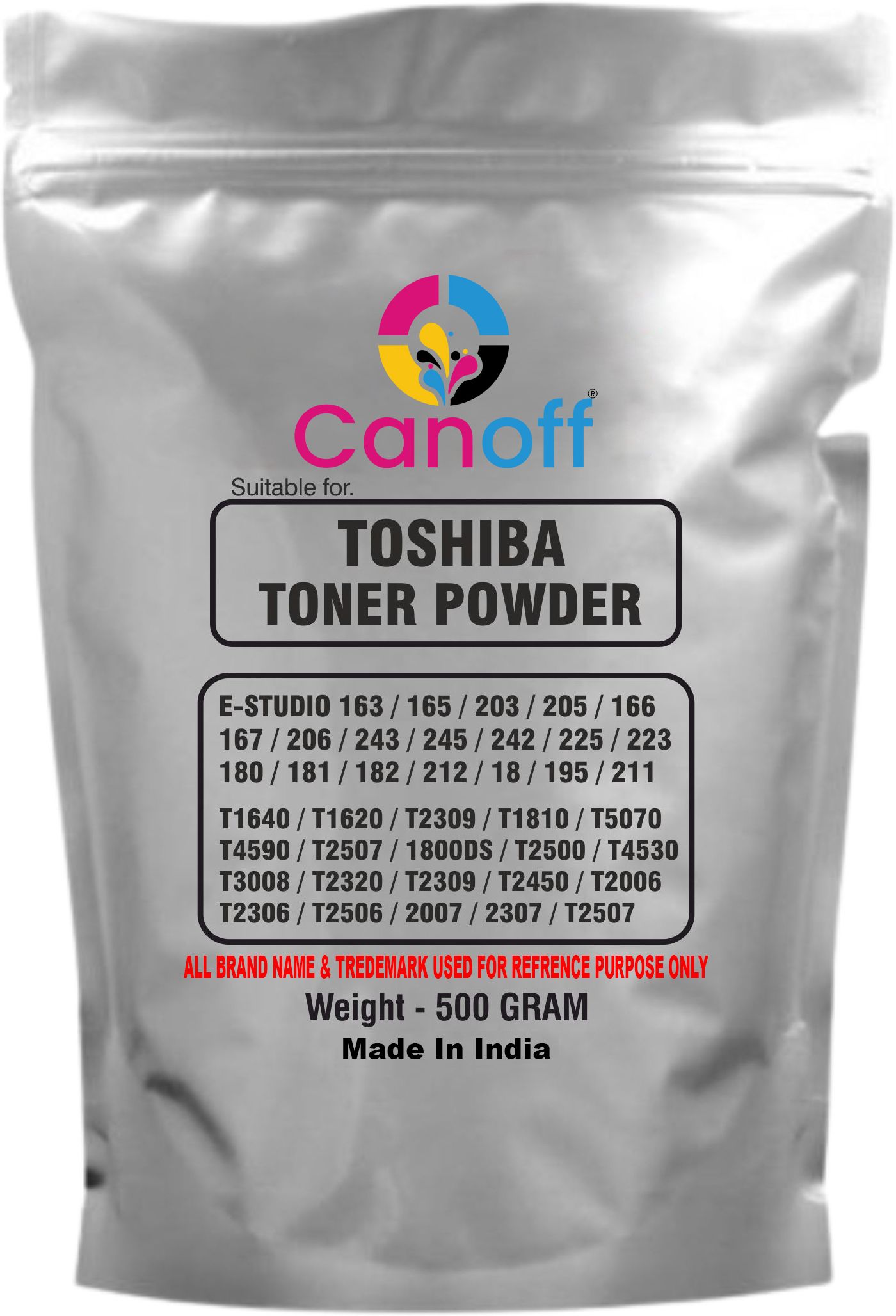 canoff High Quality Ultra Dark Toner Powder 500g. For E-STUDIO 163 Black Ink Toner Powder-image-31