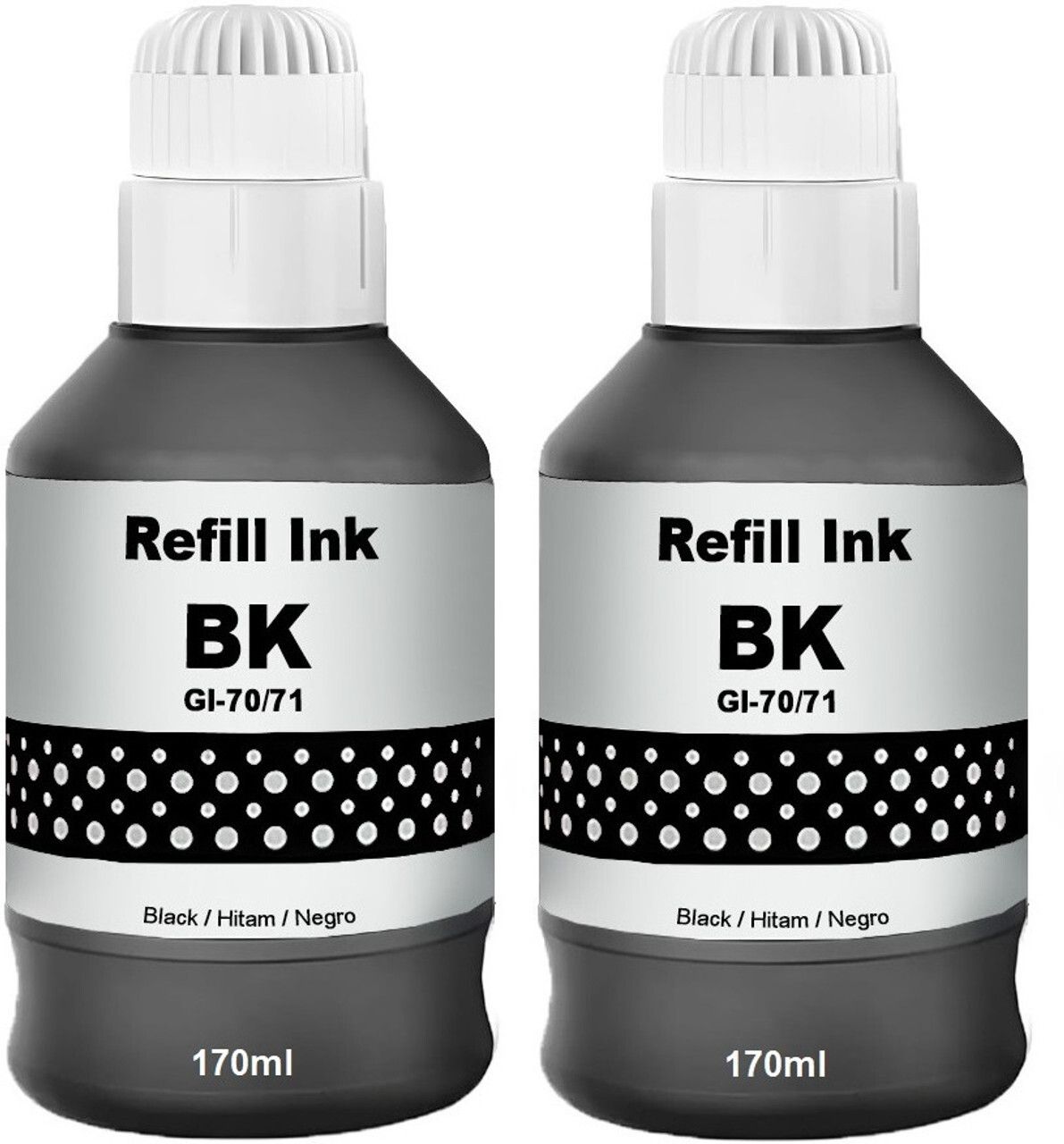 ZOKIO GI 71 Black Ink Used For G1020, G1730, G1737, G2020, G2021, G2060, G2730 Black Ink Bottle-image-3