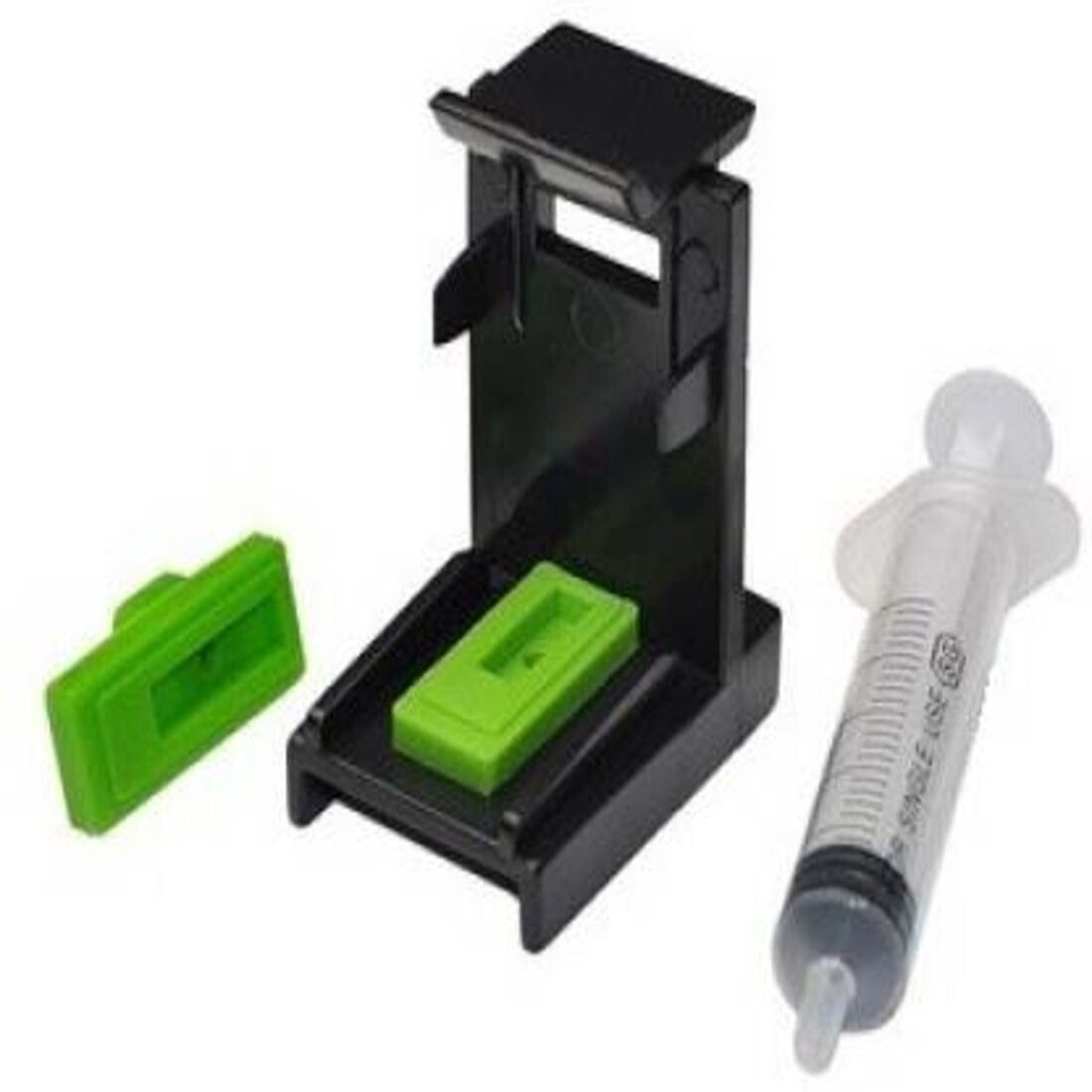 DarkTone Ink Suction Tool Kit For Cartridge & Nozzle Cleaning For Use With HP 678, 803, 680, 802, 21, 22, 56, 57, 818, 901, 702, 703, 860, 861 & Canon 830, 831, 740, 741, 89, 99, 40, 41 Black & TriColor Ink Cartridges With Free Syringe Black Ink Cartridge-image-48