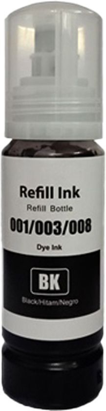 inkora 003 Black Refill Ink (70ml) For epson 001,L3200,L3210,L3211,L3215,L3216 Printers Black Ink Bottle-image-19