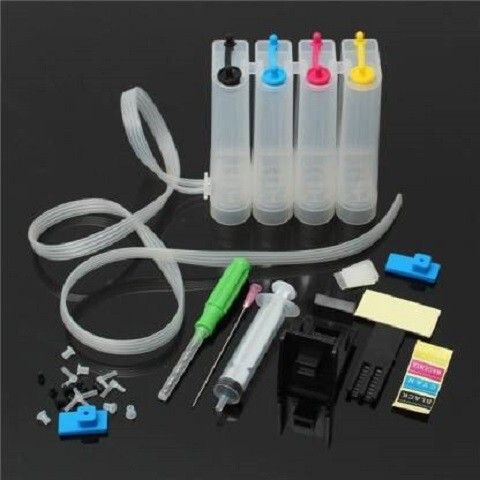 hynear ciss ink tank kit universal for canon 810, 811, 740,741, 745, 746 ink cartridges black + tri color combo pack ink cartridge