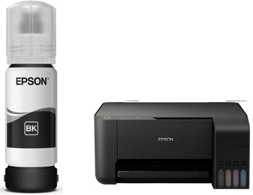 EPS ORIGINAL Epson Ecotank L3110 All In One Ink Tank Color Printer Black Ink Bottle-image-13