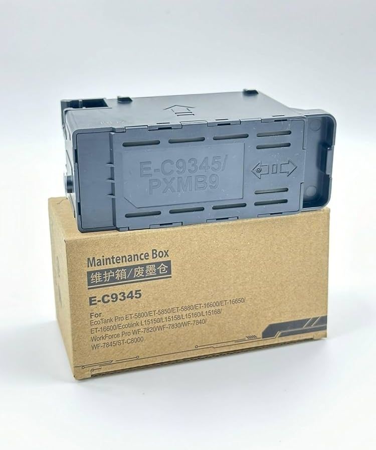 HipponixTech Make in India C9345 Maintenance Box for epsn Et-5800 L18050 L8050 Black Ink Cartridge