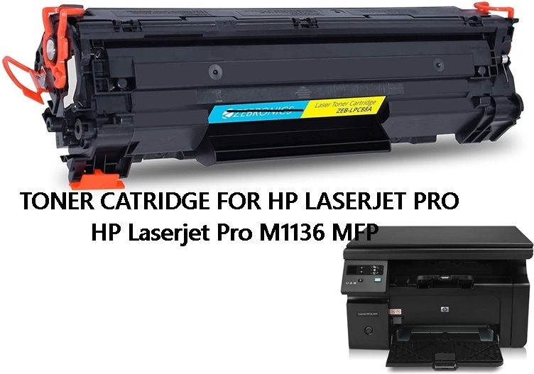 Zebra Toner For Hp Laserjet Pro M1136 MFP ALL IN ONE PRINTER Black Ink Toner-picture-26