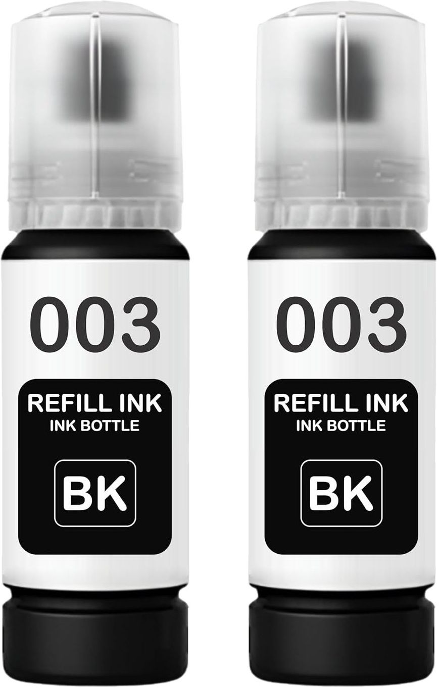 inkora 003 Ink Refill Compatible for L3200,L3210,L3211,L3215,L3216,L3250,L3252 Printers Black Ink Bottle-image-24