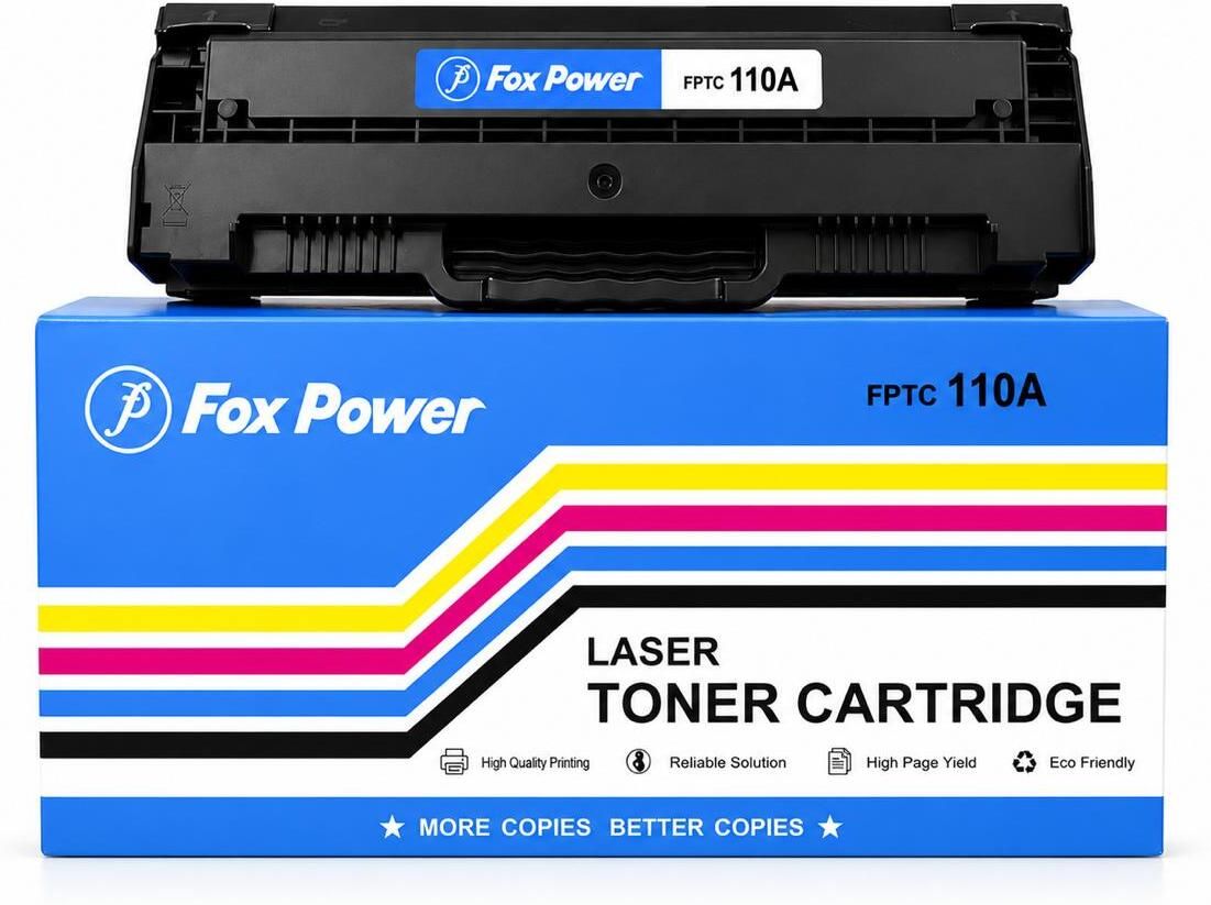 FOX POWER 110A W1112A Compatible Black Toner Cartridge Black Ink Toner-image-43