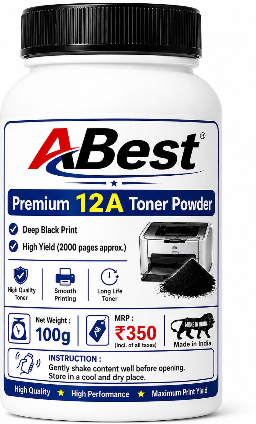 Abest 12A TONER POWDER (100 Gram) Black Ink Toner Powder-image-37
