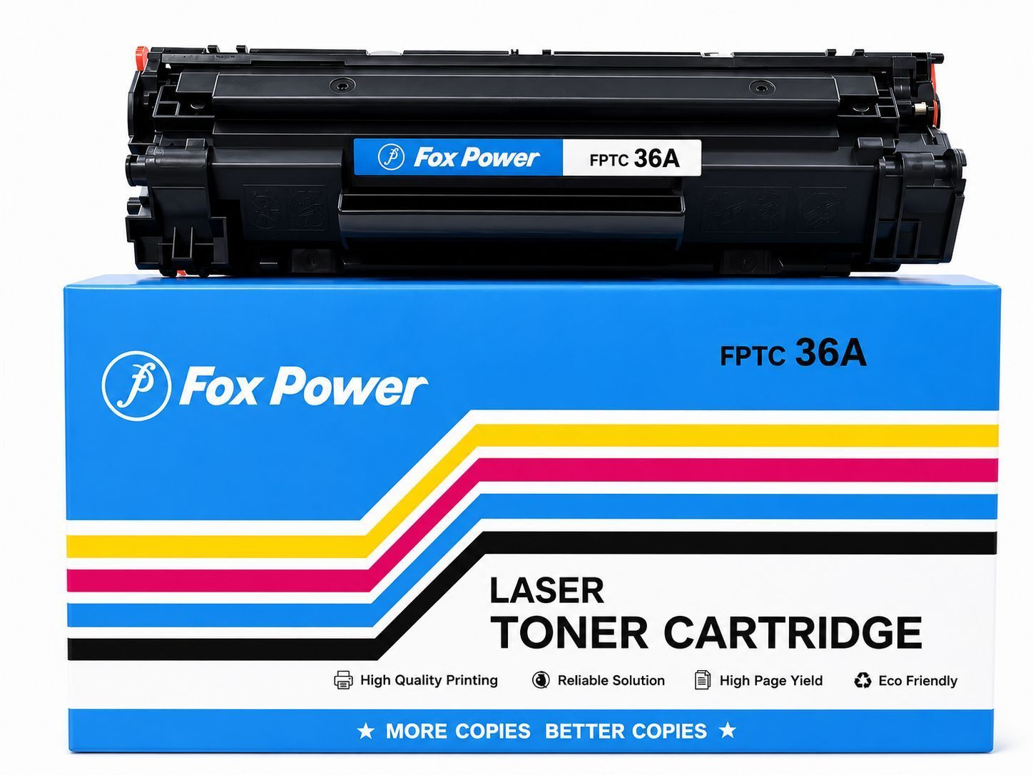 FOX POWER 36A/CB436A Toner Cartridge for LaserJet P1500 P1505 M1120 M1522 Black Ink Toner-image-45