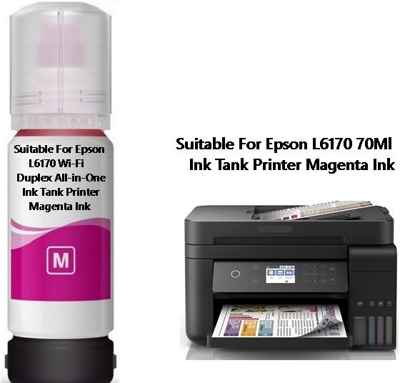 ecotank Original Epson L6170 Wi-Fi Duplex All-in-One Ink Tank Printer 70ML Magenta Ink Bottle-image-3