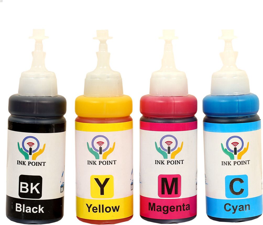 inkpoint Epson Ink Tank L130 L220 L310 L360 L365 L380 L385 L405 L455 L485 printer Black + Tri Color Combo Pack Ink Bottle-image-4