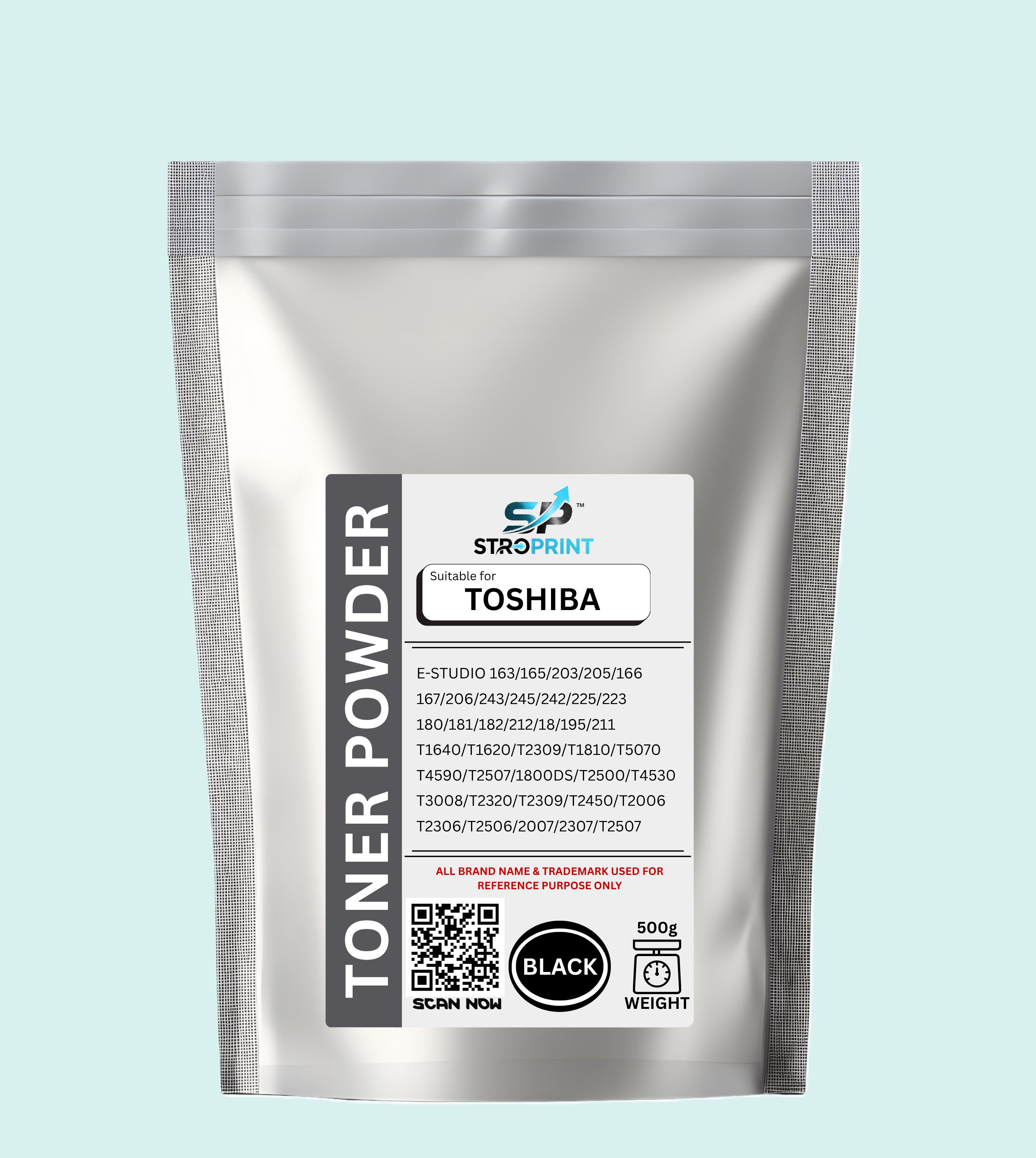STROPRINT ™ TOSHIBA High Quality Ultra Dark Toner Powder (500g) For E-STUDIO 163.. Black Ink Toner Powder-image-15