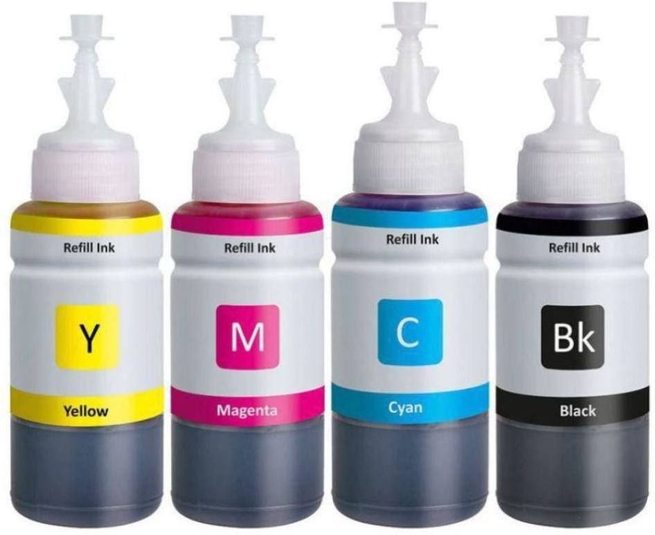 Corexa T664 Ink Compatible for EP L1300,L310,L361,L380,L405 Printers Black + Tri Color Combo Pack Ink Bottle-image-10
