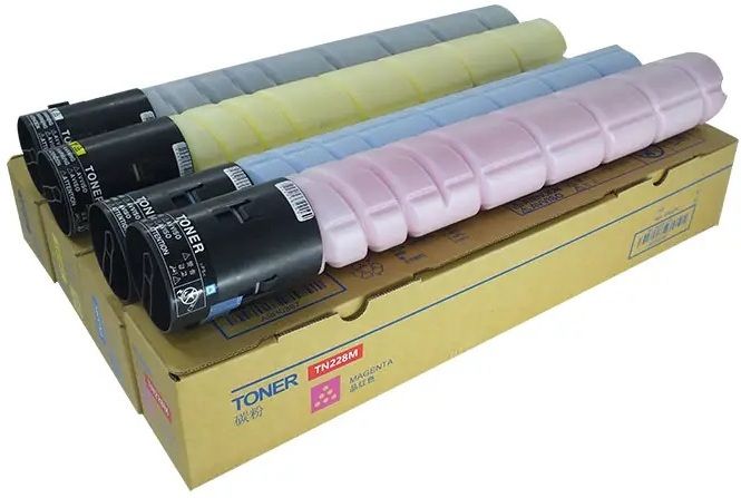 wetech Tn228 Best Quality Toner Cartridge for Bizhub C226i/C286i/C226i/256I/266I Black + Tri Color Combo Pack Ink Toner Powder-image-6