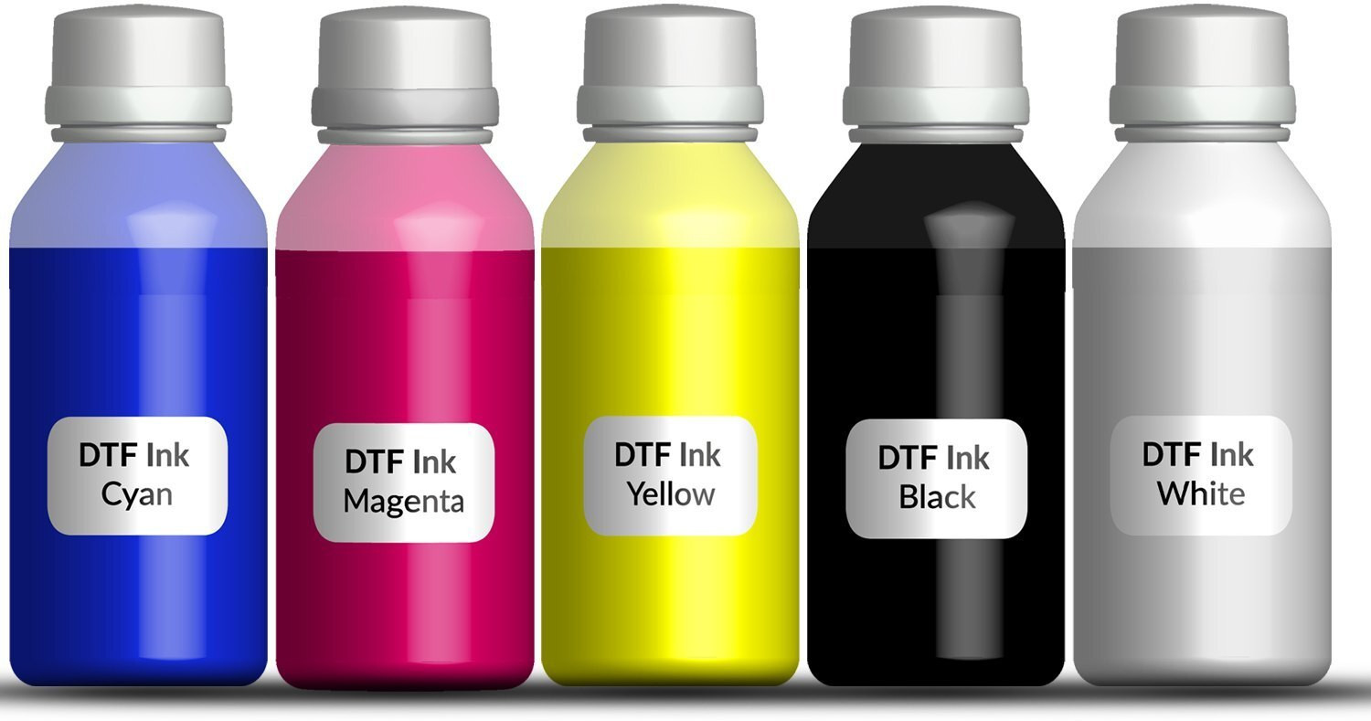 CHIYAD DTF Pigment Ink Suitable for All Direct to Flim Printer Black + Tri Color Combo Pack Ink Bottle image 1