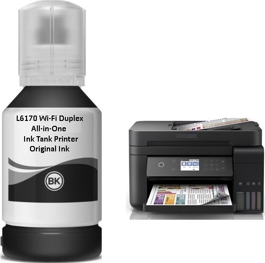 ecotank Original Epson L6170 Wi-Fi Duplex All-in-One Ink Tank Printer 127ml Black Ink Bottle-image-6