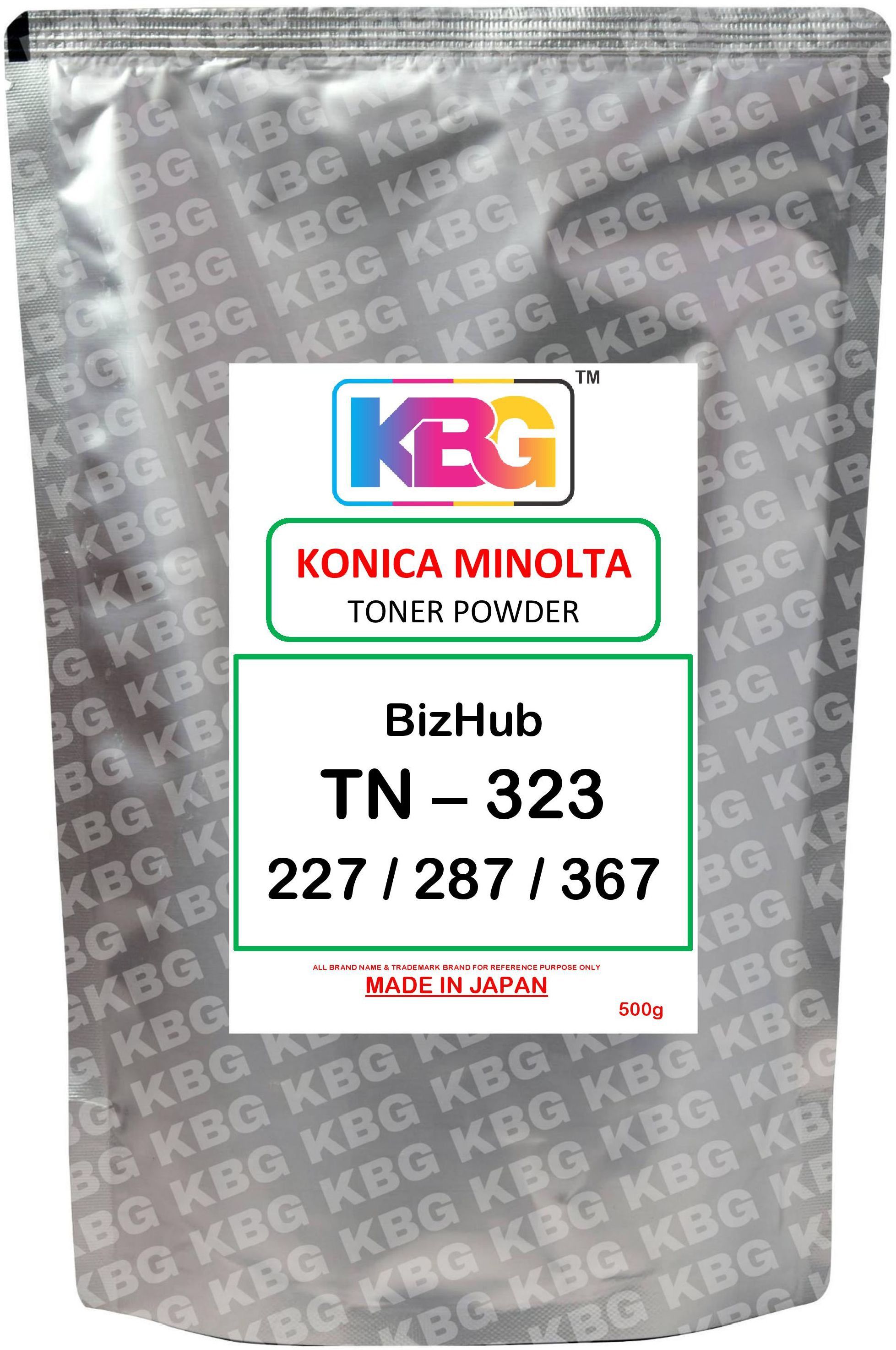 KBG For KONICA MINOLTA BizHub 227 287 367 (TN-323) Black Ink Toner Powder-image-19