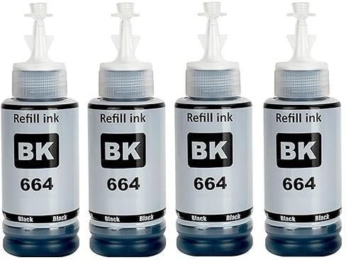 Corexa 664/673 Refill Ink Compatible For L130,L360,L380,L565,L405,L455,L485 Printer Black Ink Bottle-image-35