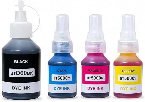 AVS CONCEPT Universal Dye Ink Refill Bottle Set for Ink Tank Printers Black + Tri Color Combo Pack Ink Bottle-image-39