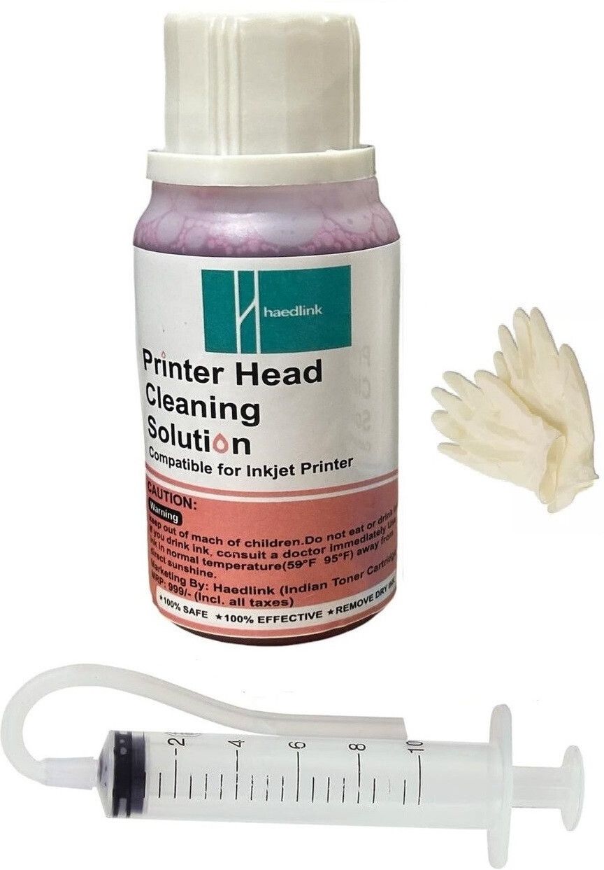 Haedlink Printer Nozzle Cleaning Kit for Epson Canon HP Printers (RED)Color Ink Bottle Red Ink Toner-picture-23