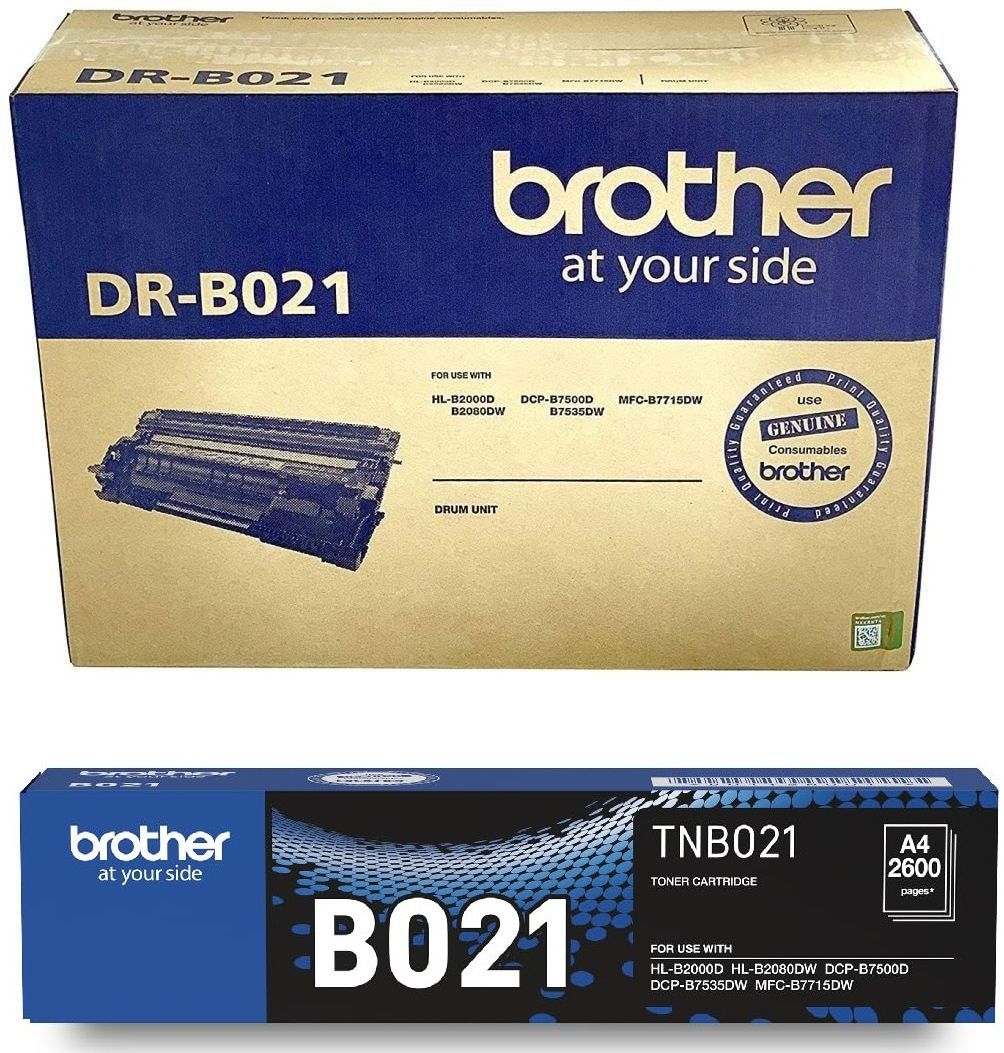 brother B021 Drum Unit pic1 TN-B021 Toner Cartridge pic1 Gray, Standard Black Ink Cartridge-image-7