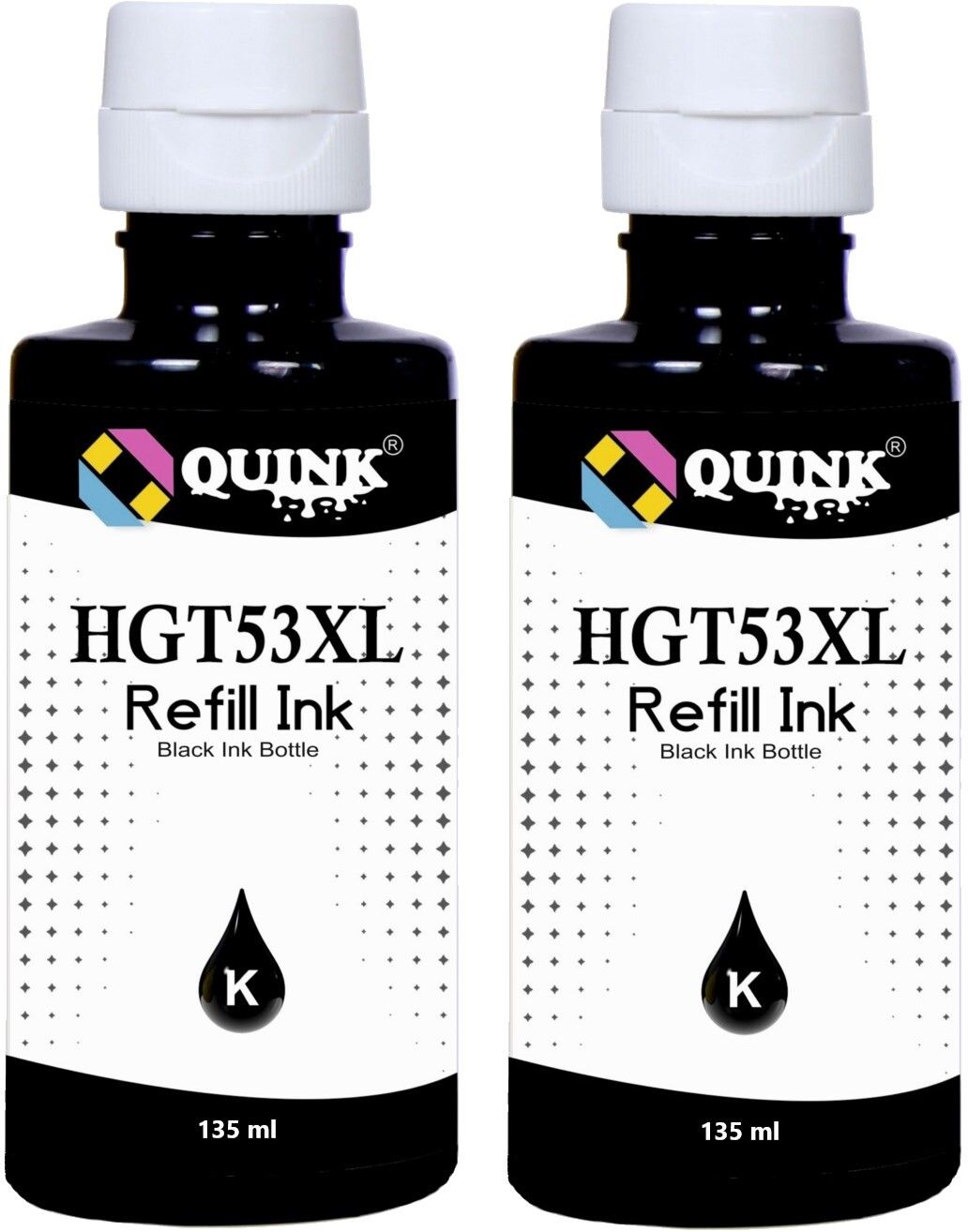 QUINK HGT53XL for HP 315, 316, 319, 416, 500, 515, 525, 516, 530, 580, 585 Black Ink Bottle-image-3