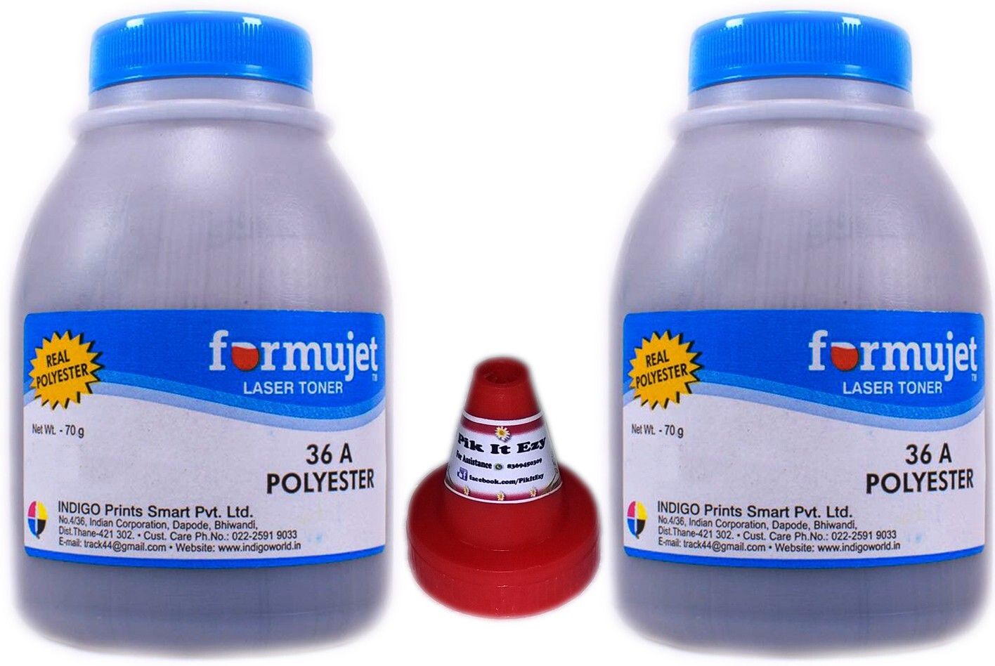 Formujet F 36A Polyester Toner Powder Set (70g X 2pc) Black Ink Toner Powder-image-5