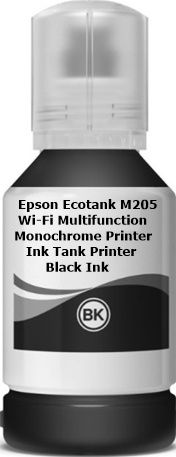 EPS Original EpsonEcotank M205 Wi-Fi Multifunction Monochrome Printe 140ml Black Ink Bottle-image-2