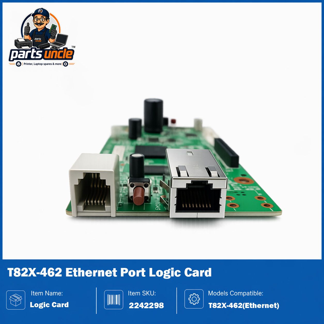 PartsUncle Epson T82X- Ethernet Board Assy Main/Logic Card Thermal Printer Beige Ink Toner-image-8