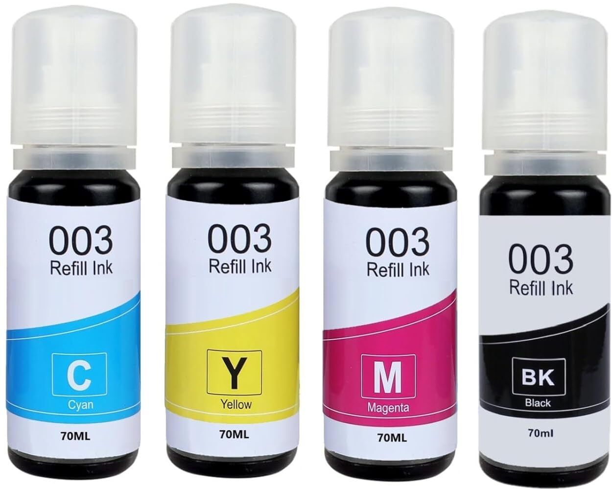 Gedi 003 Ink Compatible for Epson Eco Tank L3150 Printers Black + Tri Color Combo Pack Ink Bottle-picture-26