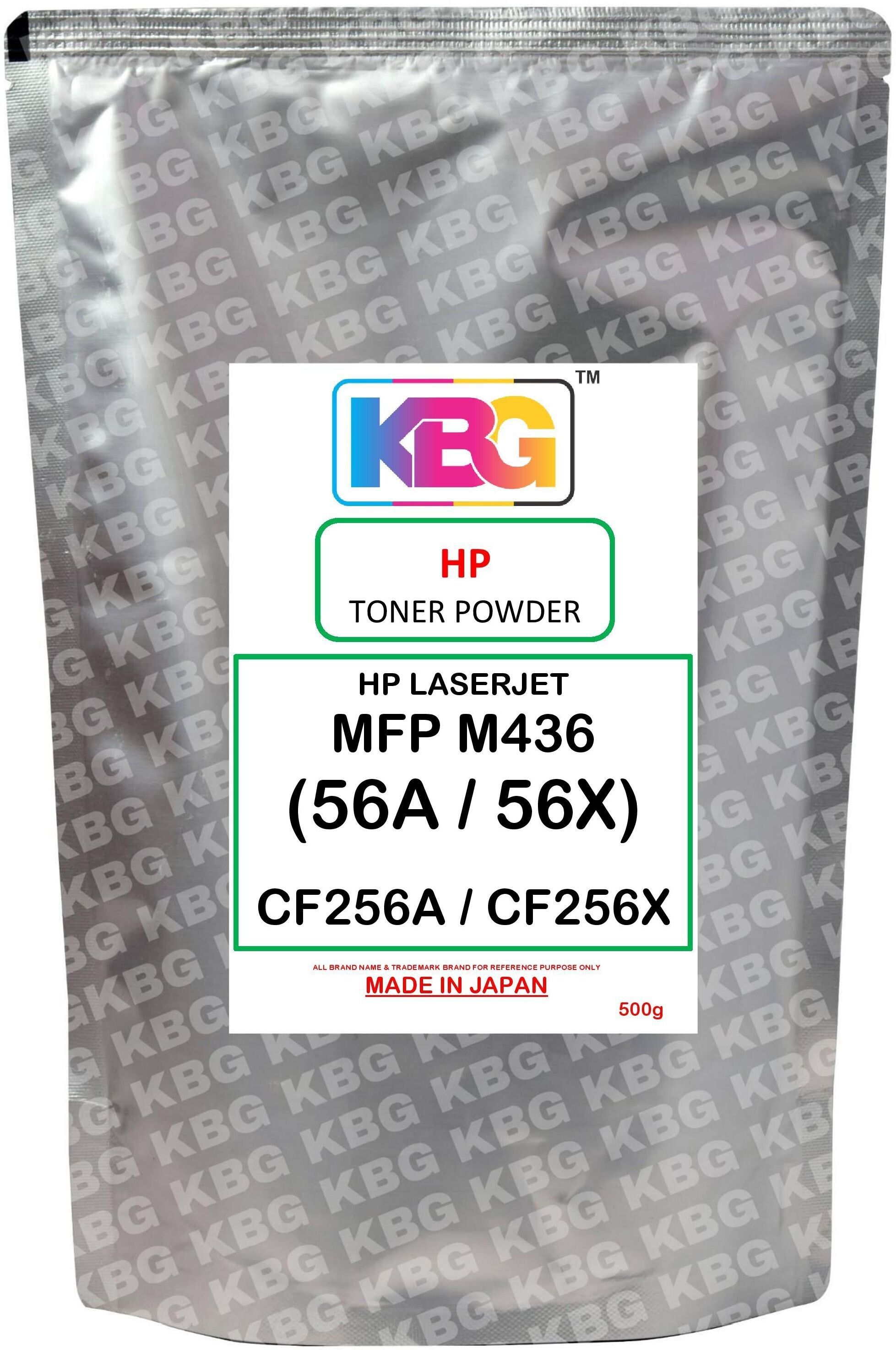 kbg for hp laserjet mfp m436 (56a 56x) cf256a cf256x black ink toner powder