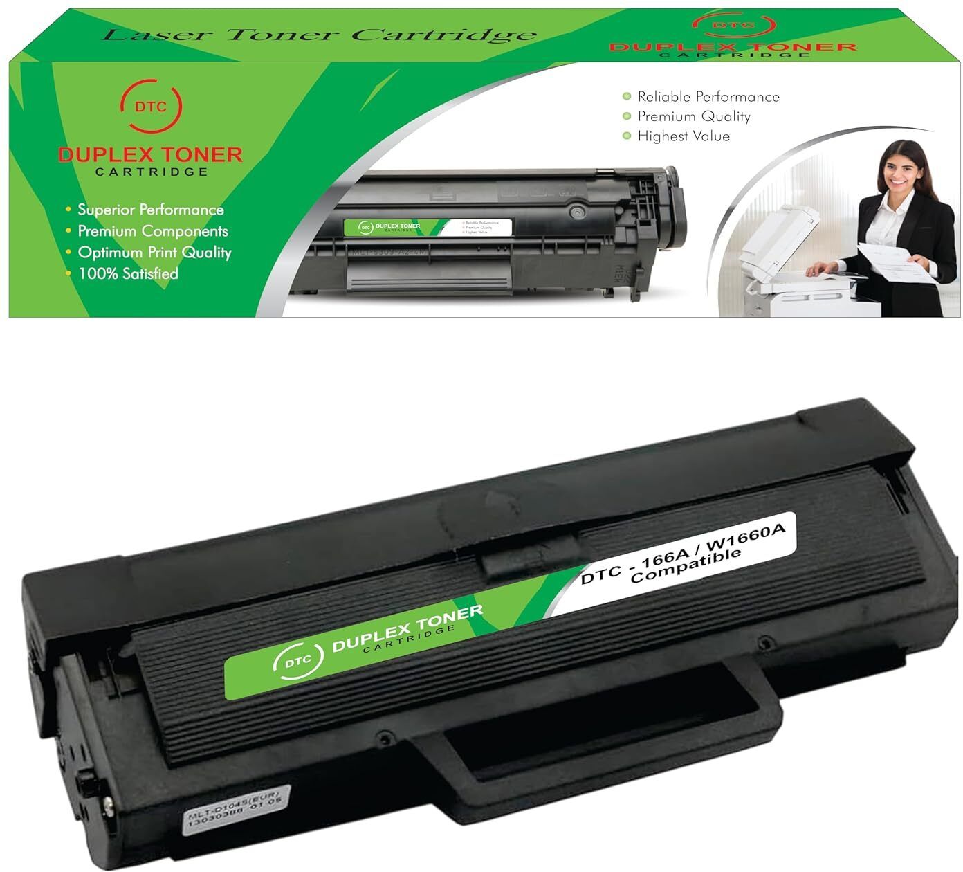 Duplex 166A Toner Cartridge Compatible Black Ink Cartridge-image-6