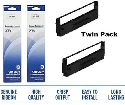 informertech EEpso.n LX 310 Twin Ribbon Cartridge (SET OF 2) Black Ink Toner Tri-Color Ink Toner-image-35