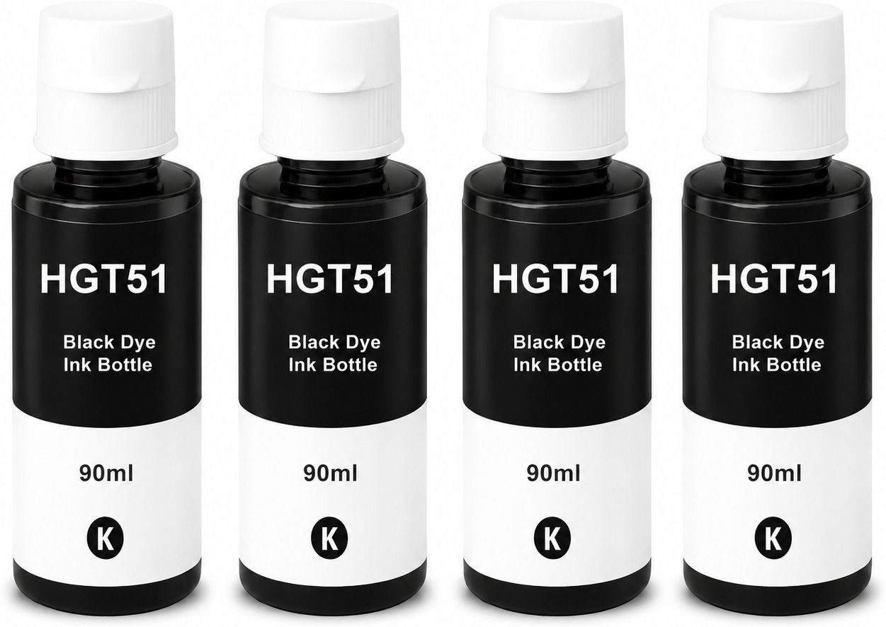 Flicker GT51 Refill ink compatible for ink Tank 115,310,315,319,410 Printers 4Pic Black Ink Bottle-image-22