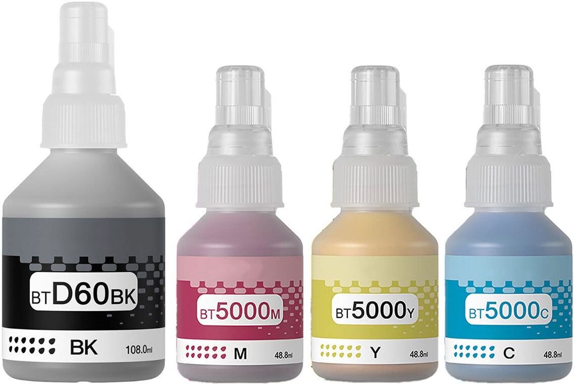 Good One INK Compatible For Brother DCP T220,T310,T300,T510,T500,T910,T710,T400W,T450W, Black + Tri Color Combo Pack Ink Bottle-image-23