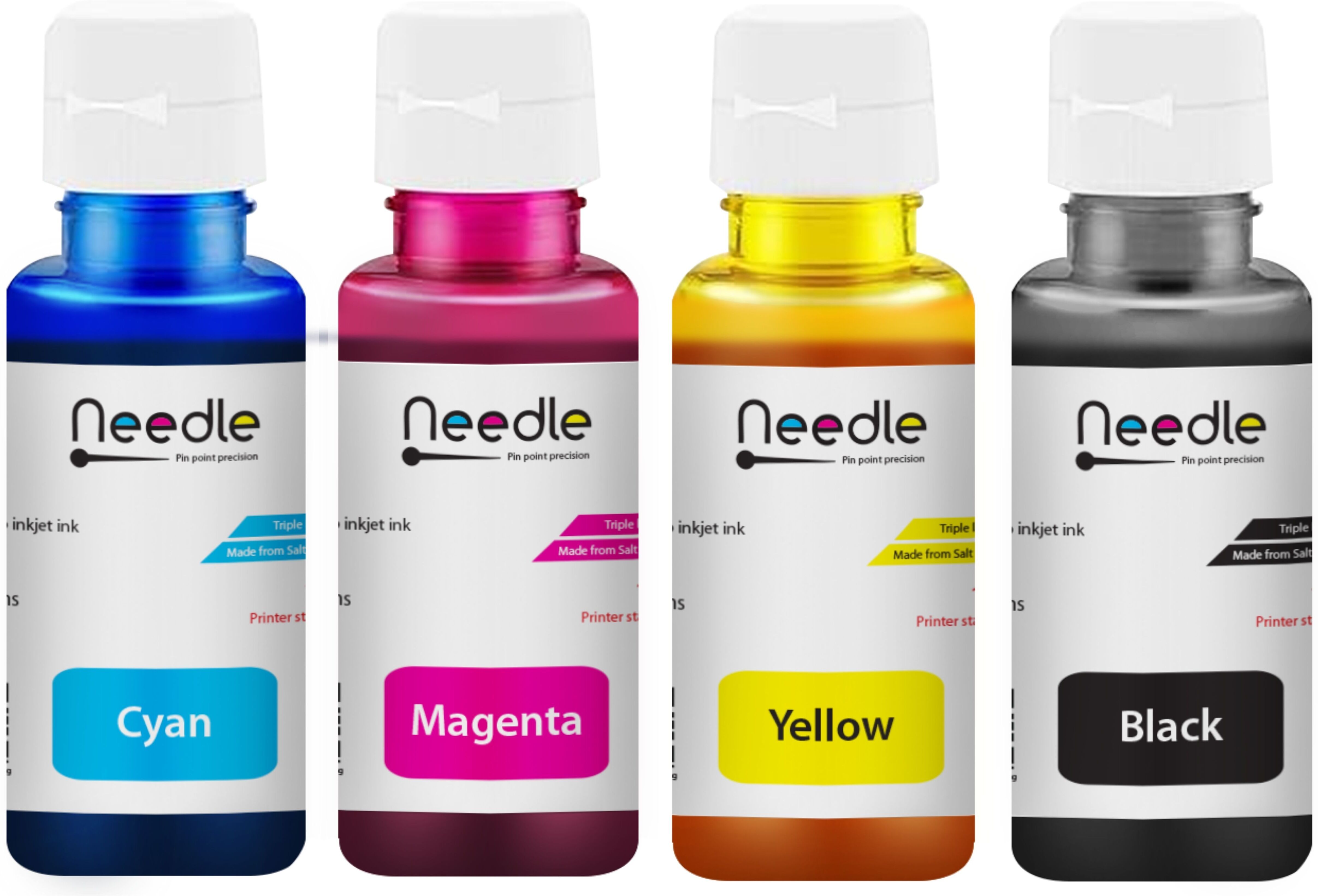 Needle 4x70 gms GT51/52 for 5810 5820 5821 310 315 319 415 419 410 Printers Black + Tri Color Combo Pack Ink Bottle-image-40