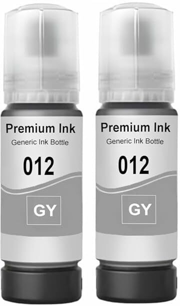 Flicker 012 Grey Ink Refill Bottle 2 Pcs | Compatible for Ink Tank Printers | Grey Ink Bottle-image-42