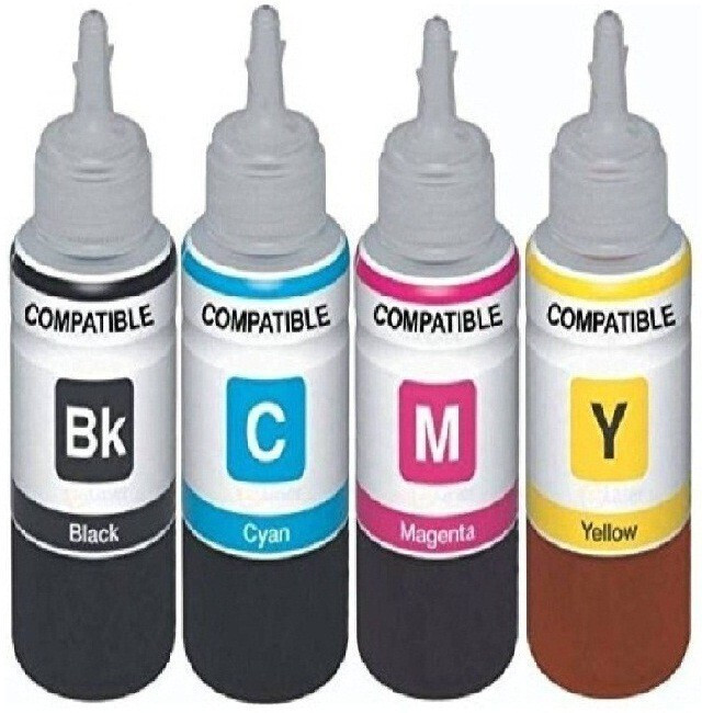 Ang Refill Ink for Use in 5525 Multi Color Ink 100 ML Each Bottle Tri-Color Ink Cartridge image 1